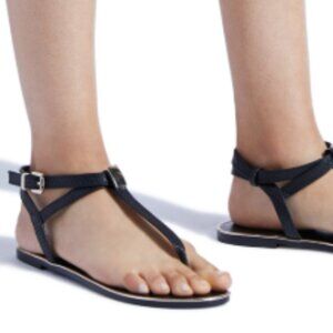 Black Embellished T-Strap Sandal ** NWT